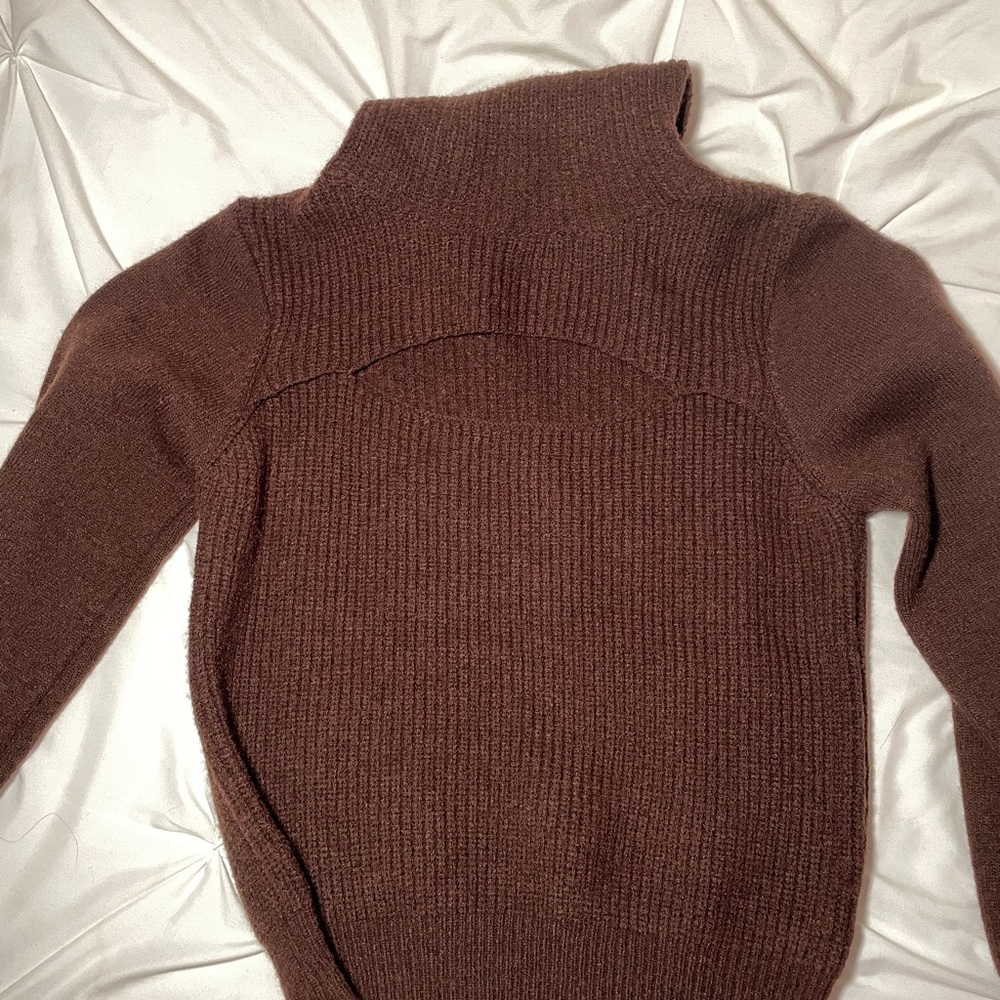 Vestique Brown Cowl Neck Sweater